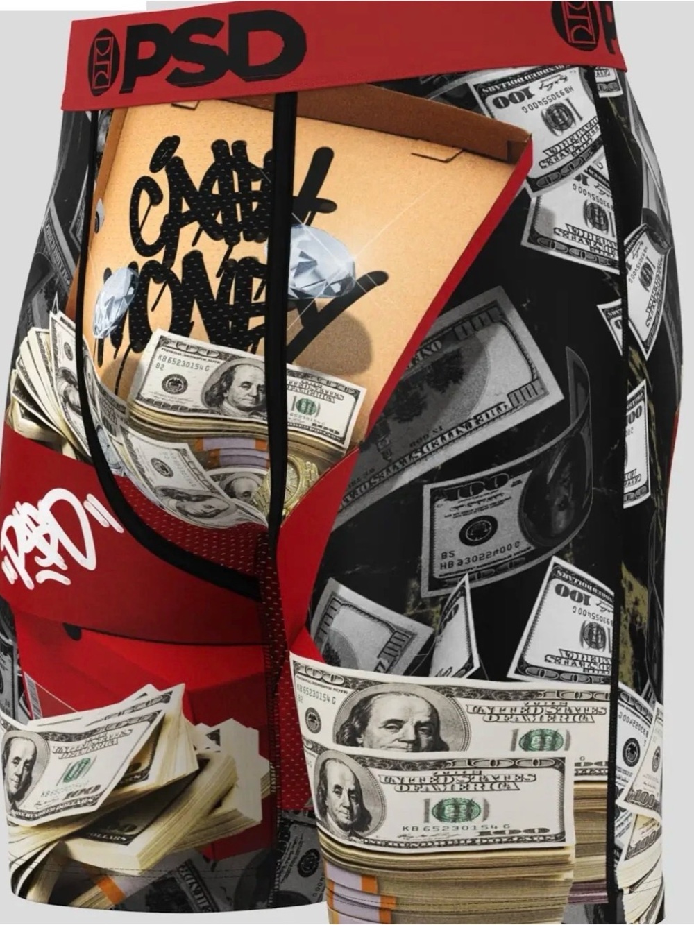 PSD Cash Money Print Boxer Briefs —